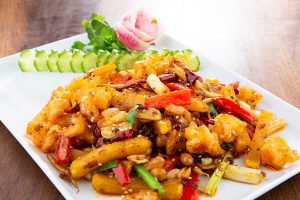 114-Patatesli Karides Kavurma